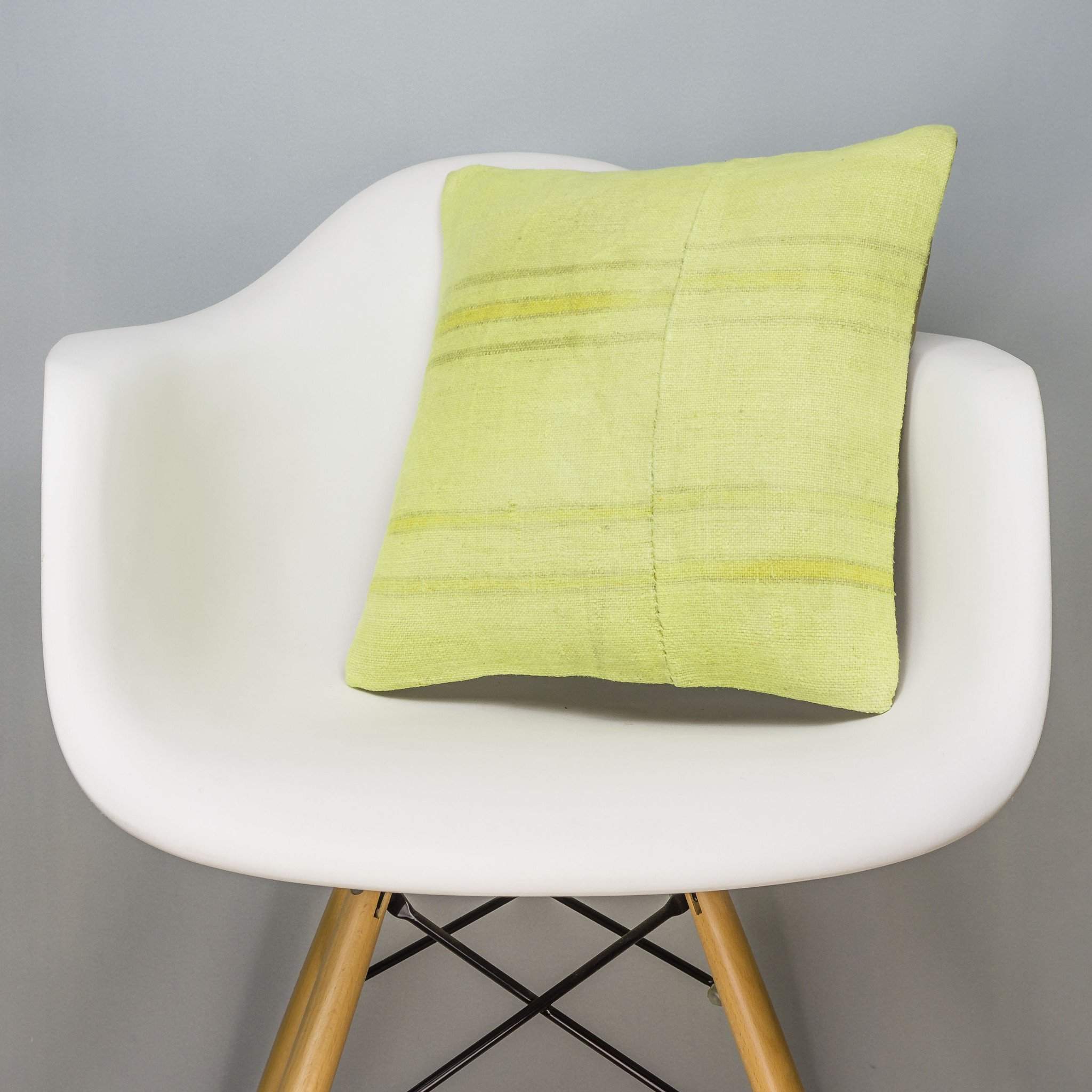 Plain Green Kilim Pillow Cover 16x16 2959 - kilimpillowstore
 - 1