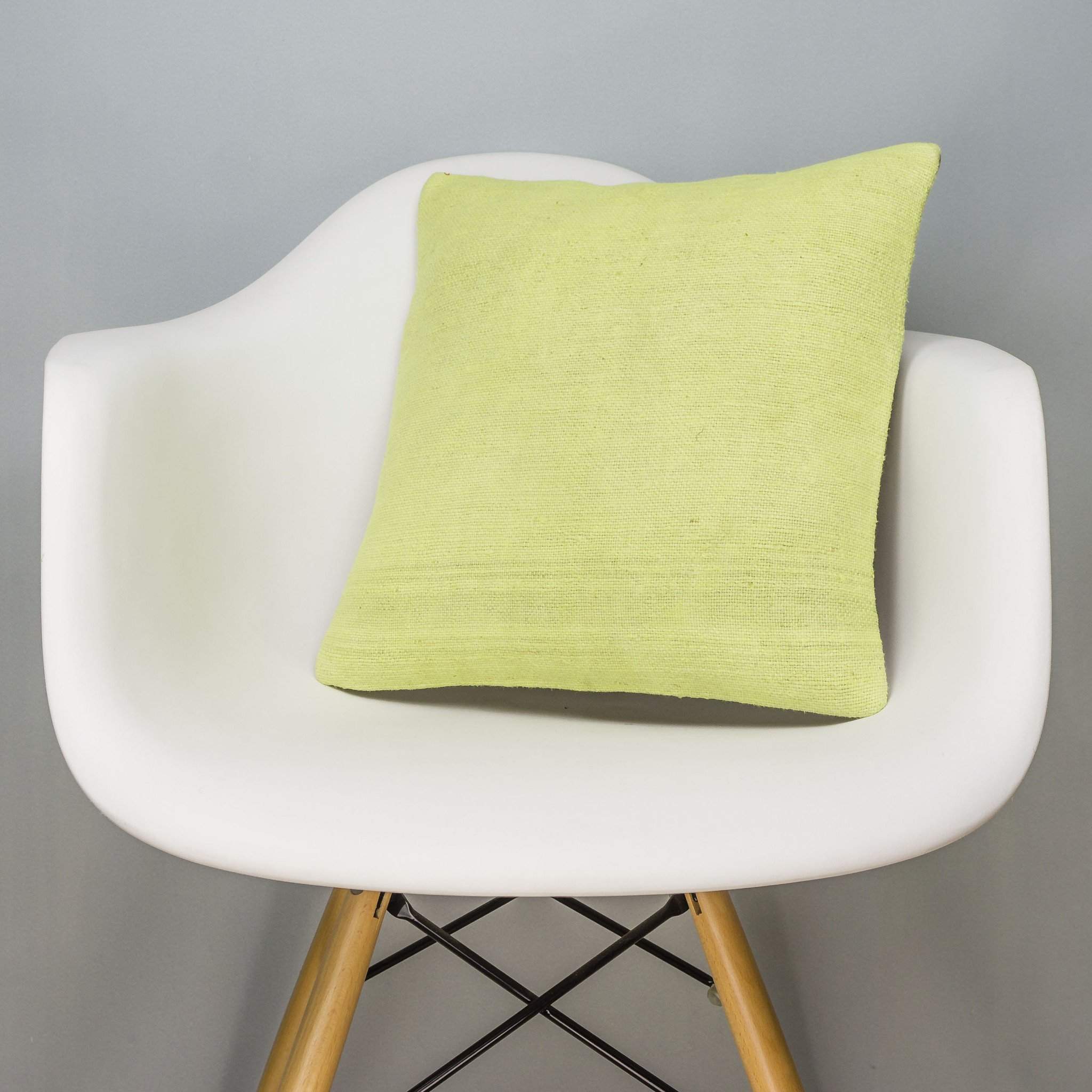 Plain Green Kilim Pillow Cover 16x16 2960 - kilimpillowstore
 - 1