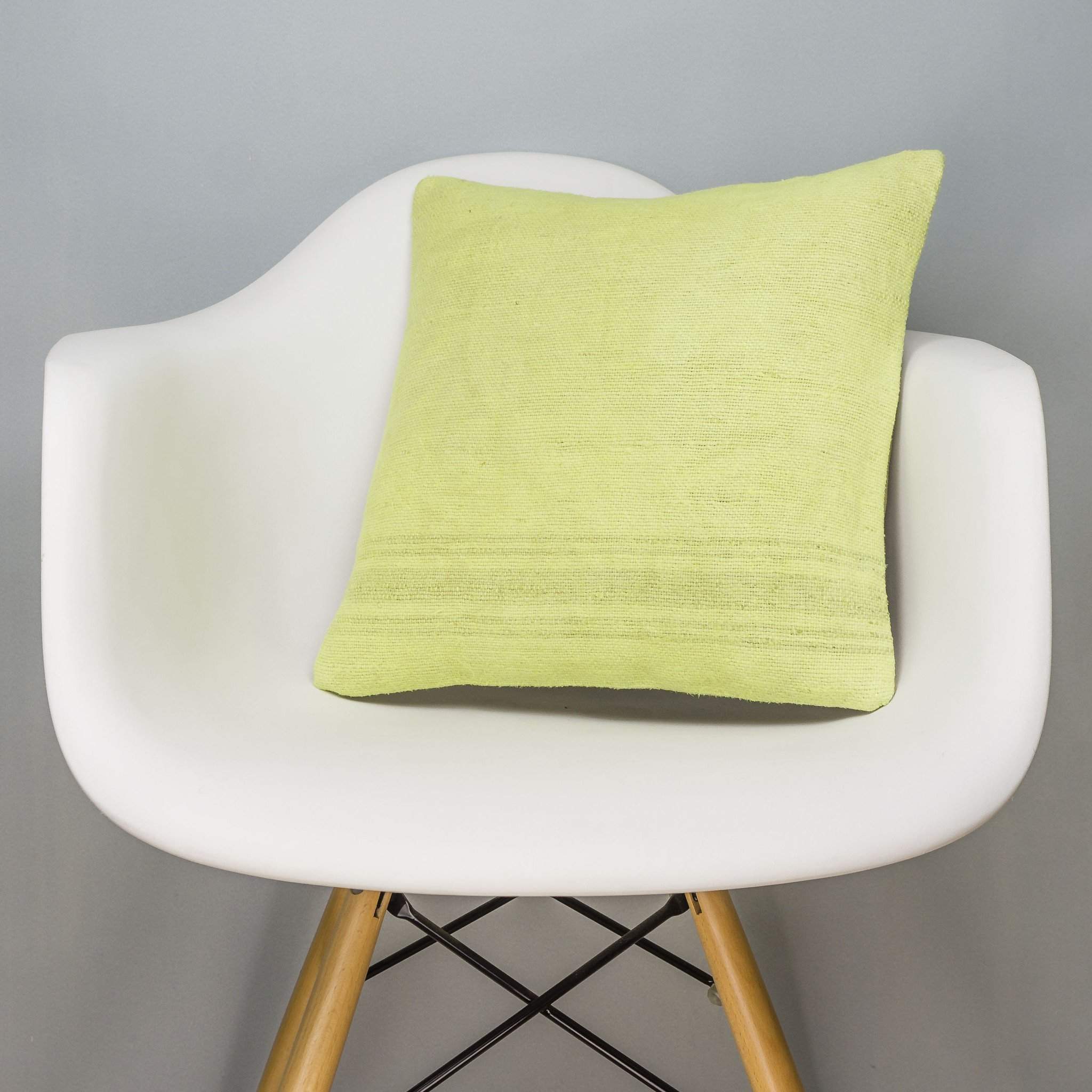 Plain Green Kilim Pillow Cover 16x16 2962 - kilimpillowstore
 - 1