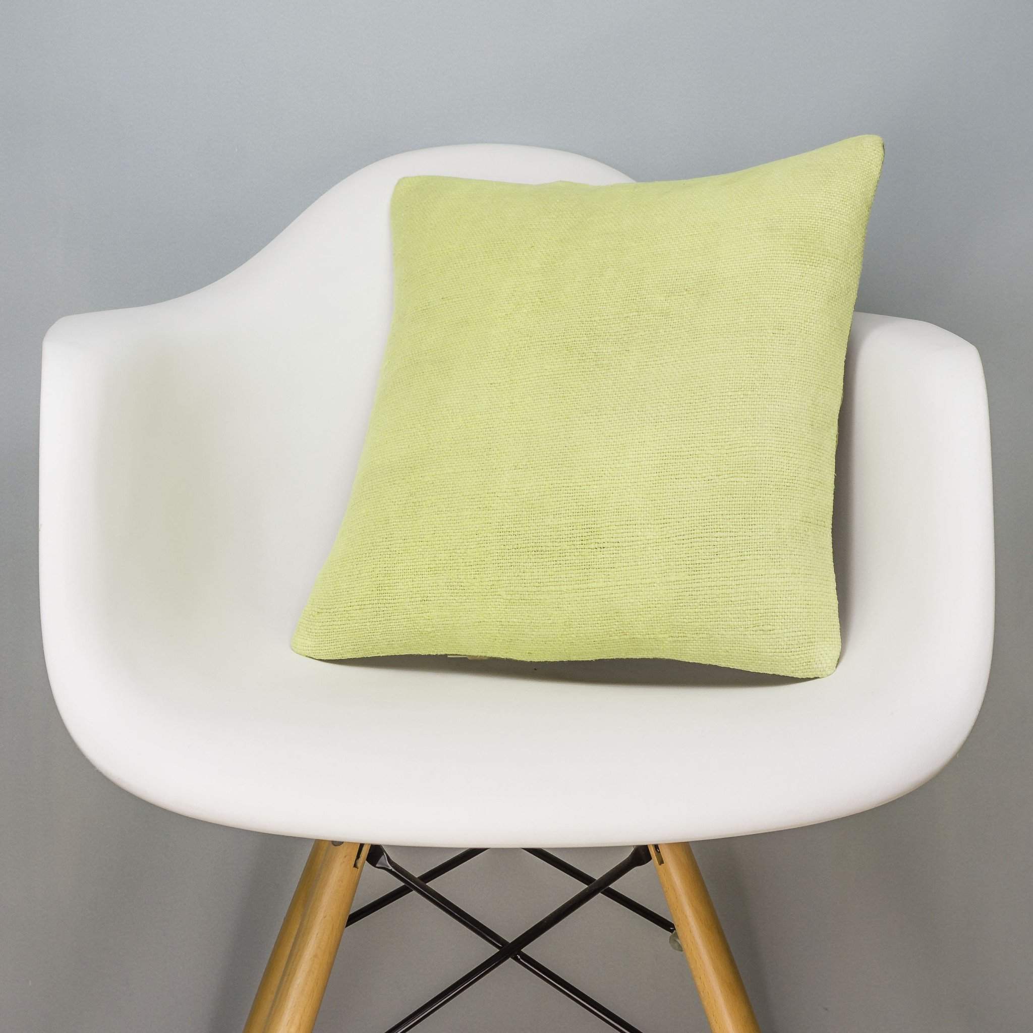 Plain Green Kilim Pillow Cover 16x16 2968 - kilimpillowstore
 - 1