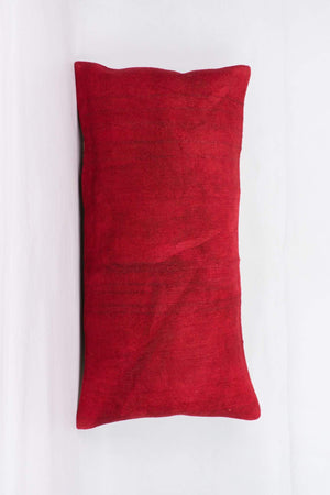 Plain Red Kilim Pillow Cover 12x24 4104 - kilimpillowstore
 - 1