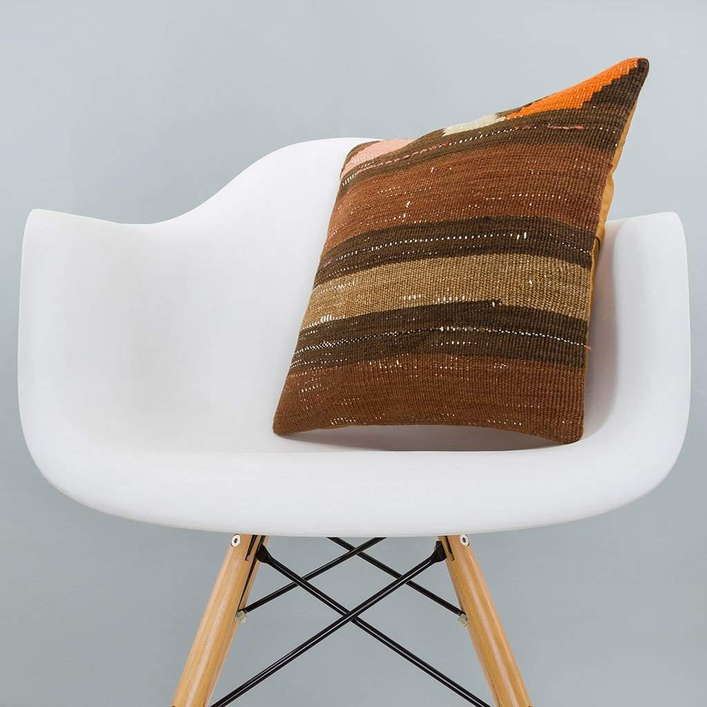 Striped_Brown_Kilim Pillow Cover_16x16_A0224_6519