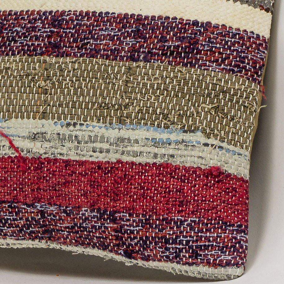 Striped Multi Color Kilim Pillow Cover 16x16 3049 - kilimpillowstore
 - 3