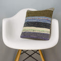 Striped Multi Color Kilim Pillow Cover 16x16 3062 - kilimpillowstore
 - 1