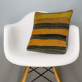 Striped Multi Color Kilim Pillow Cover 16x16 3215 - kilimpillowstore
 - 1