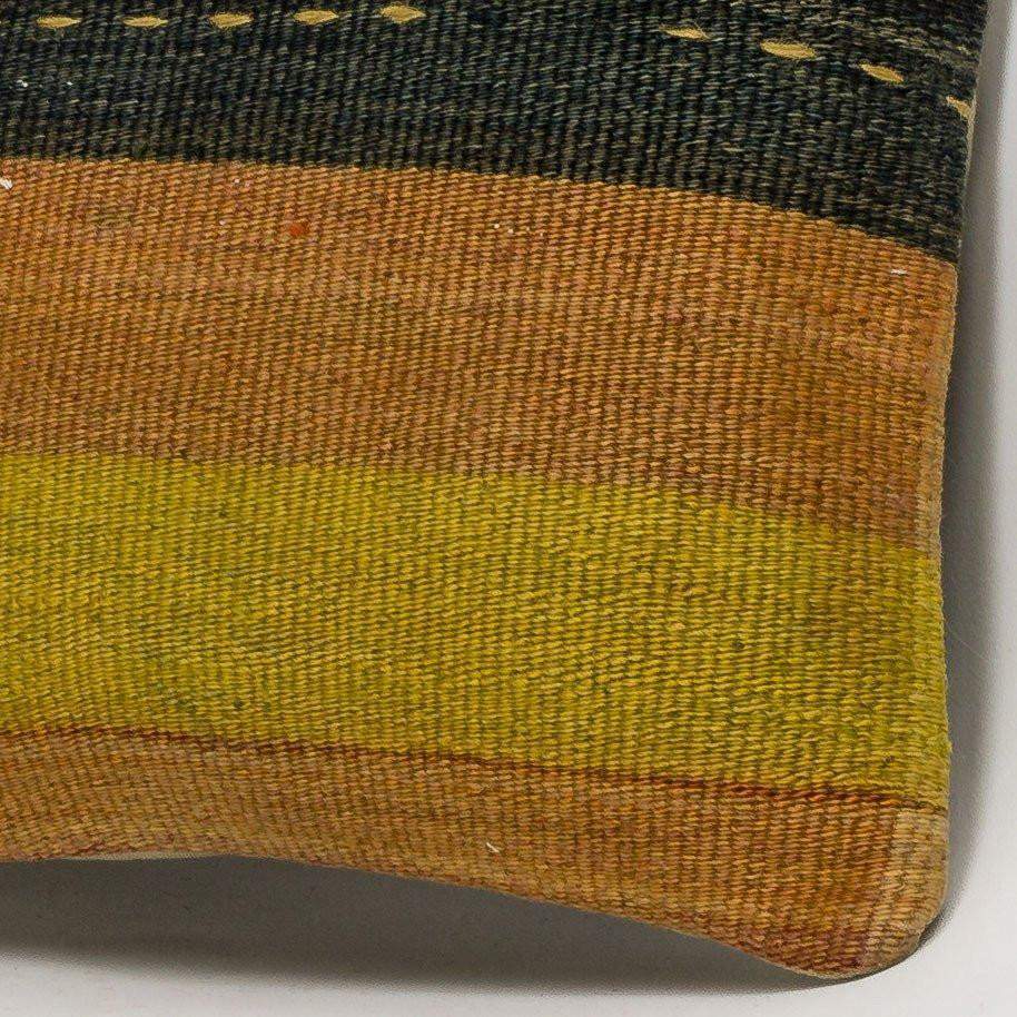 Striped Multi Color Kilim Pillow Cover 16x16 3228 - kilimpillowstore
 - 3