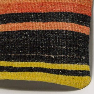 Striped Multi Color Kilim Pillow Cover 16x16 3270 - kilimpillowstore
 - 3