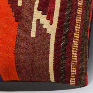 Striped Multi Color Kilim Pillow Cover 16x16 4000 - kilimpillowstore
 - 3