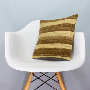 Striped Multi Color Kilim Pillow Cover 16x16 4041 - kilimpillowstore
 - 1