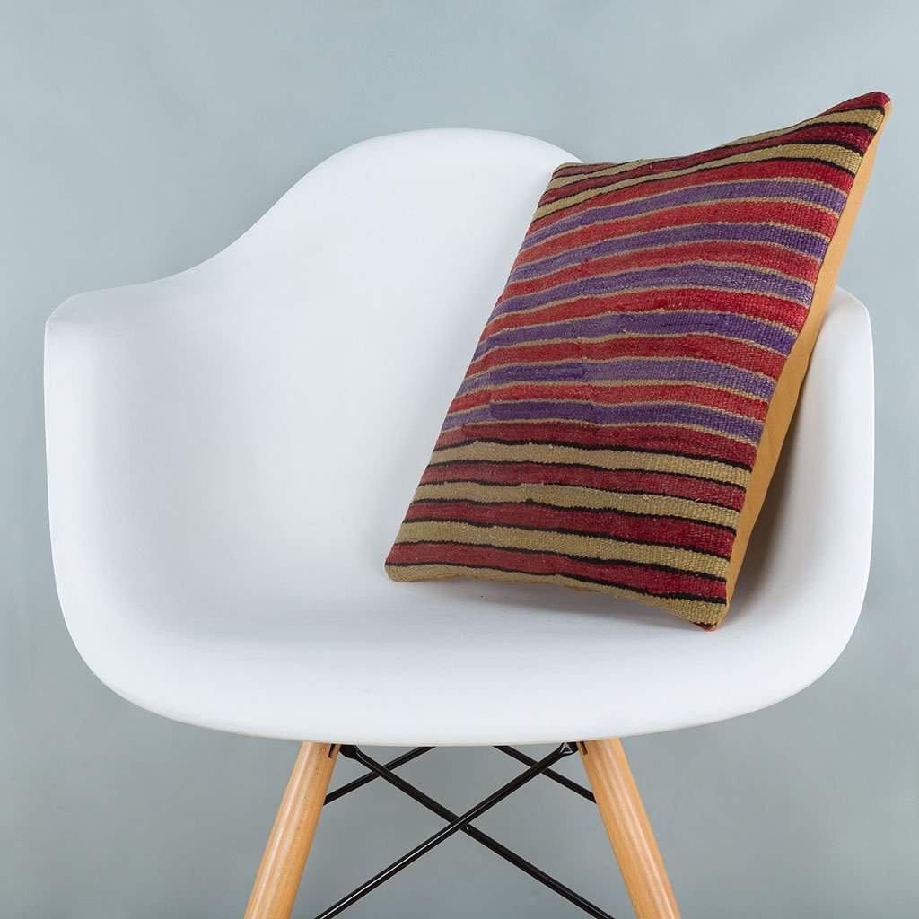 Striped_Multiple Color_Kilim Pillow Cover_16x16_A0241_6807