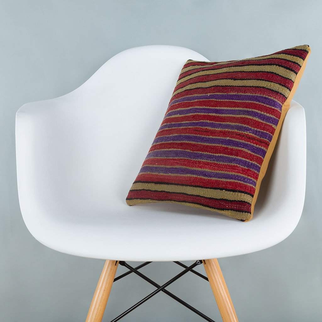Striped_Multiple Color_Kilim Pillow Cover_16x16_A0241_6815