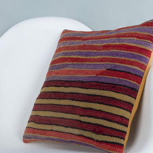 Striped_Multiple Color_Kilim Pillow Cover_16x16_A0241_6819