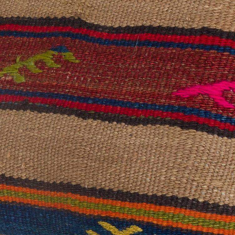 Striped_Multiple Color_Kilim Pillow Cover_16x16_A0263_7091