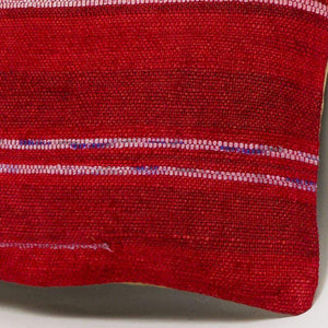 Striped Red Kilim Pillow Cover 16x16 2870 - kilimpillowstore
 - 3
